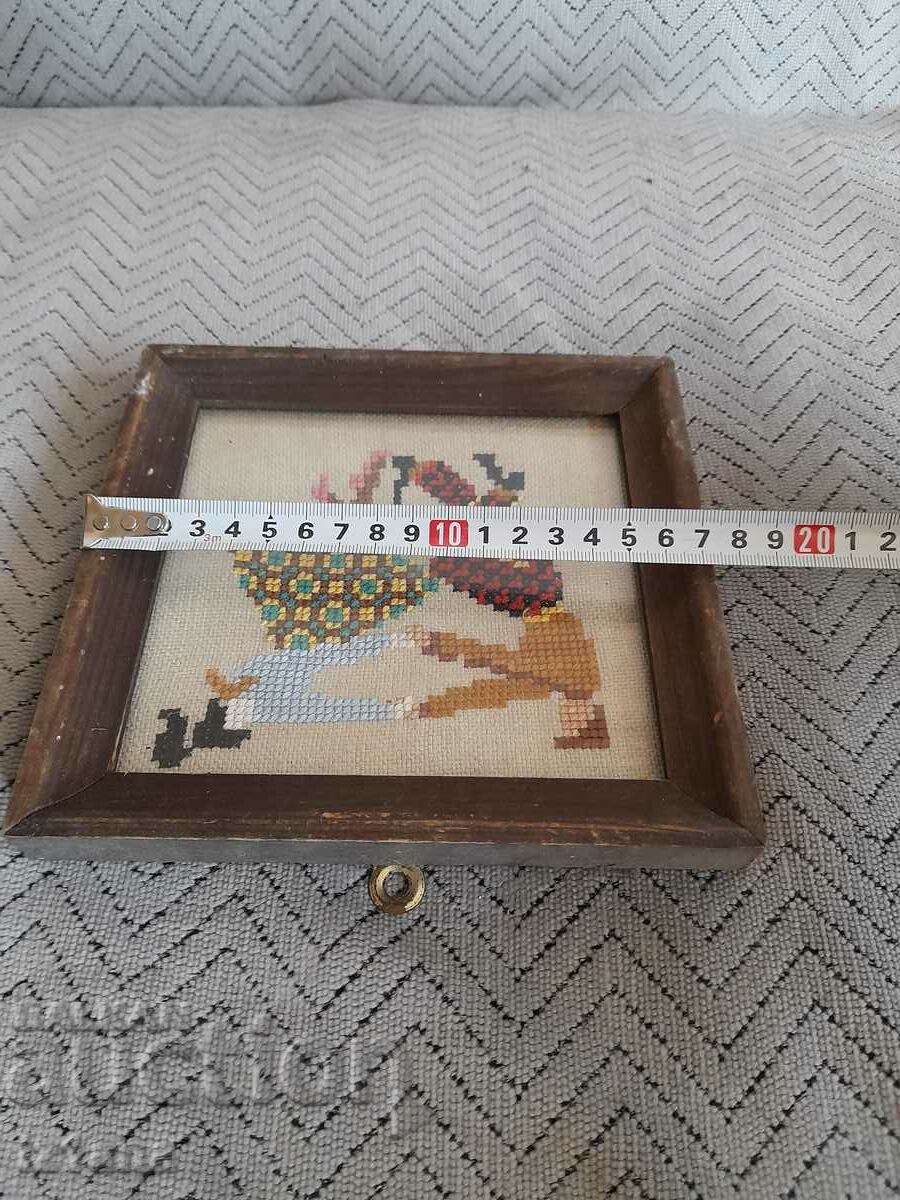 Auction Old embroidered picture Auction Old embroidered picture