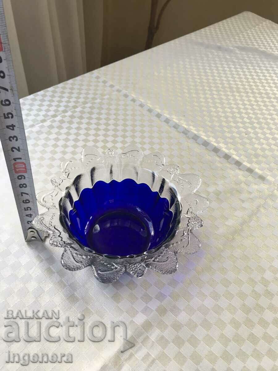 NUTS CANDY DISH GLASS RELIEF BOWL FRUCTIERA - 5