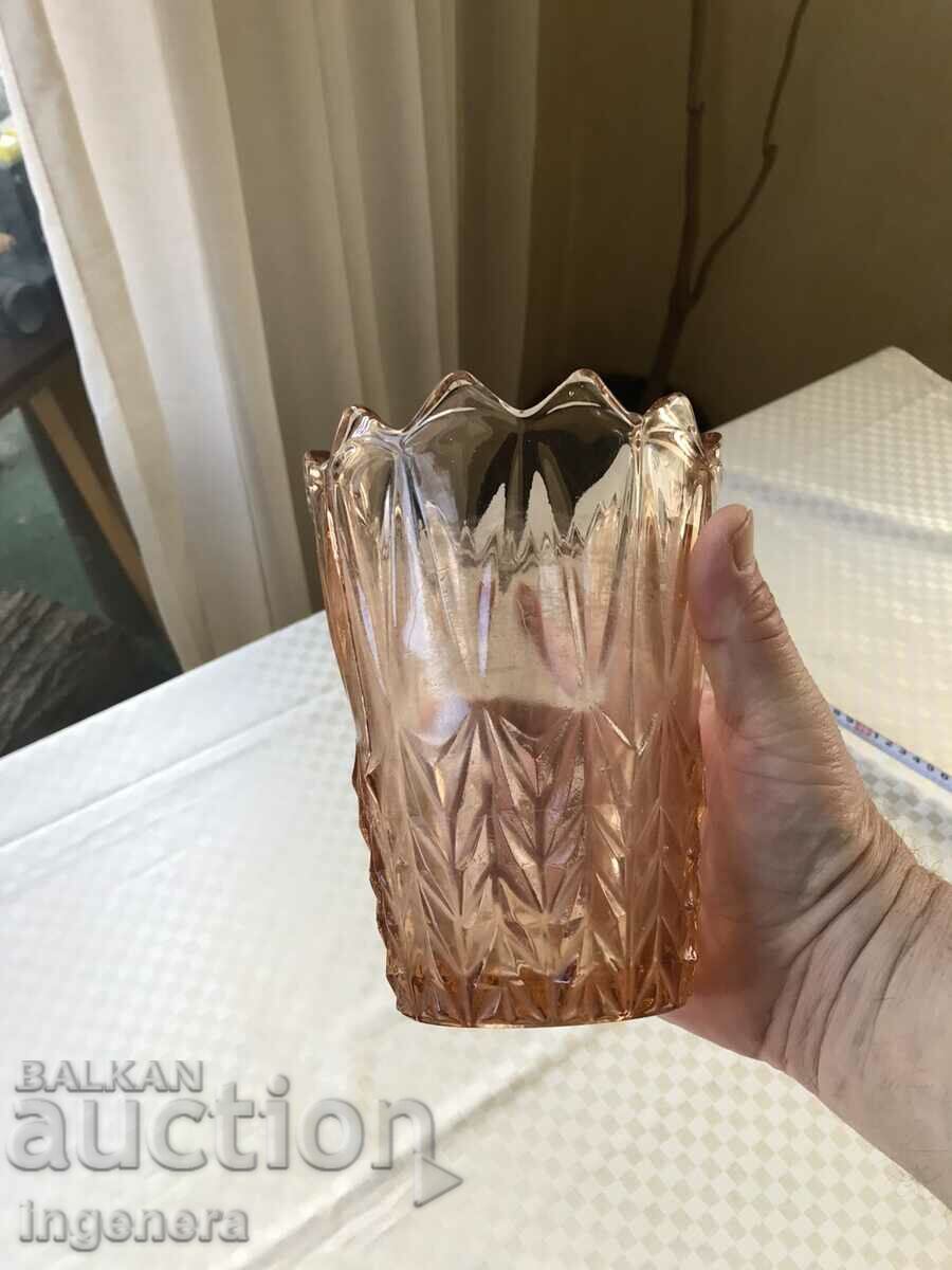 Delivery of VASE VASE GLASS RELIEF THICK OF SOCA Delivery of VASE VASE GLASS RELIEF THICK OF SOCA