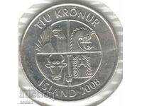 Islanda-10 Krónur-2008-KM# 29.1a-magnetic