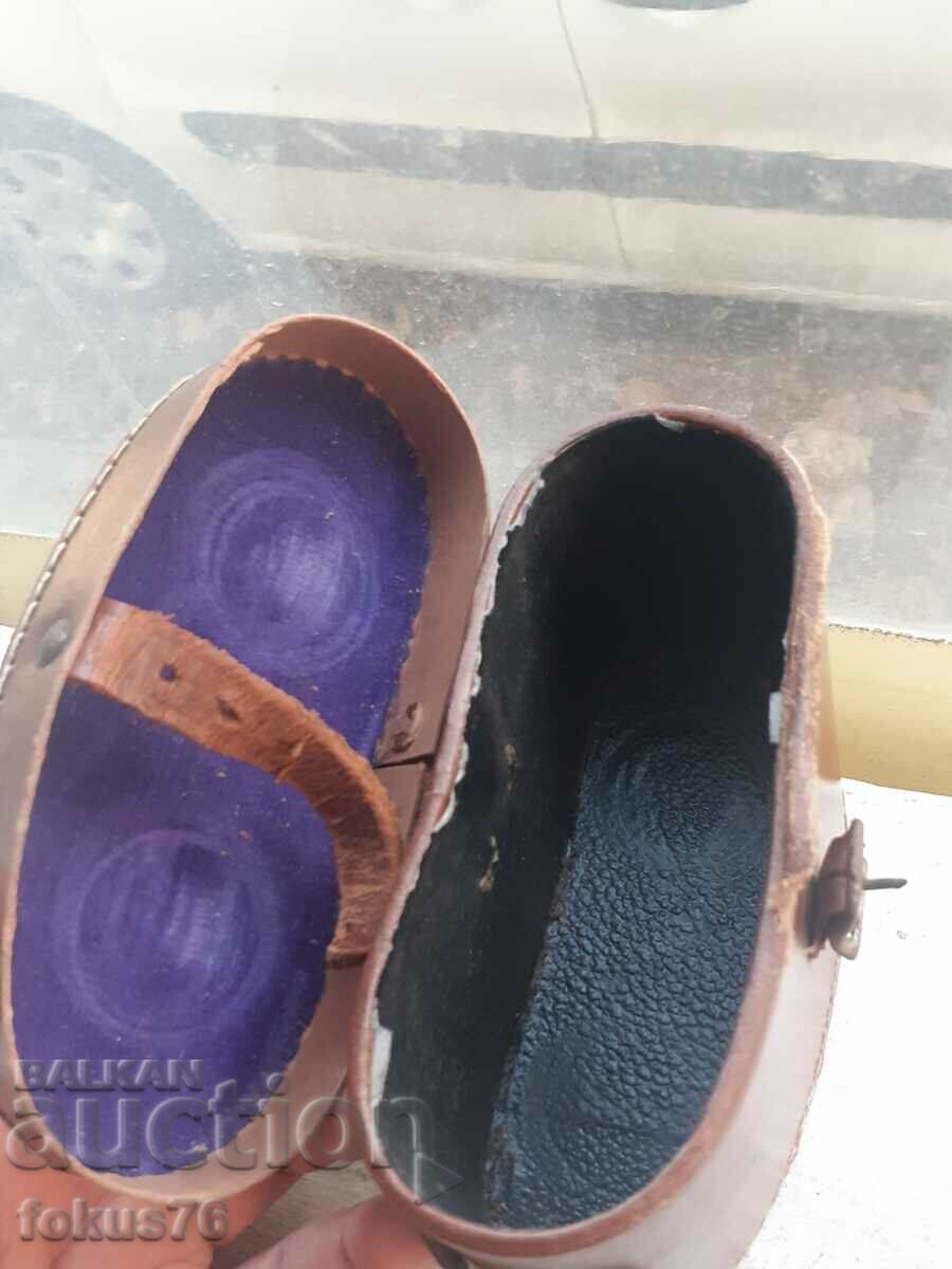 Παλιά αγγλική δερμάτινη θήκη για κιάλια - 5 Παλιά αγγλική δερμάτινη θήκη για κιάλια - 5