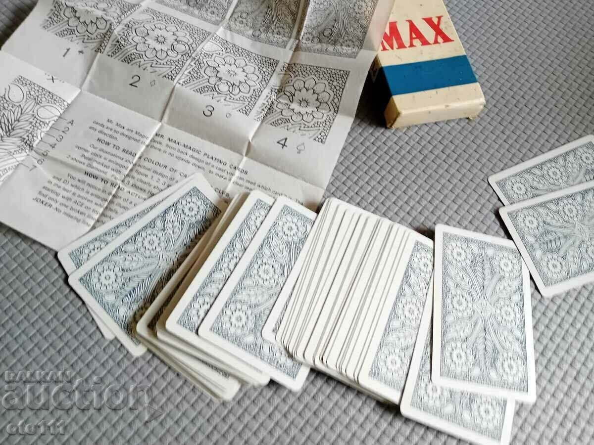 OLD PLAYING CARDS - Mr. MAX - 5 OLD PLAYING CARDS - Mr. MAX - 5