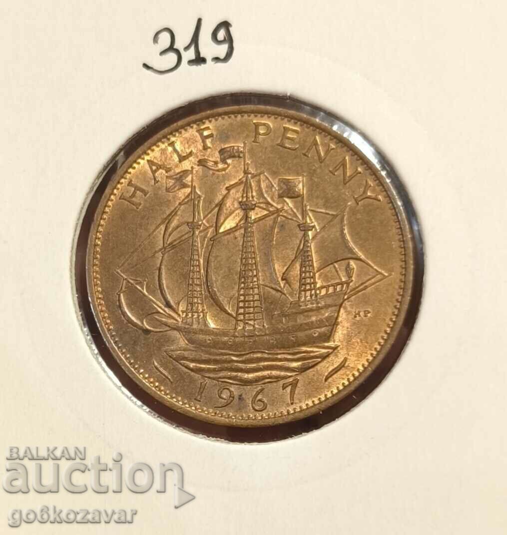 Great Britain 1/2 Penny 1967 UNC