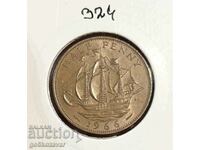 Marea Britanie 1/2 penny 1966