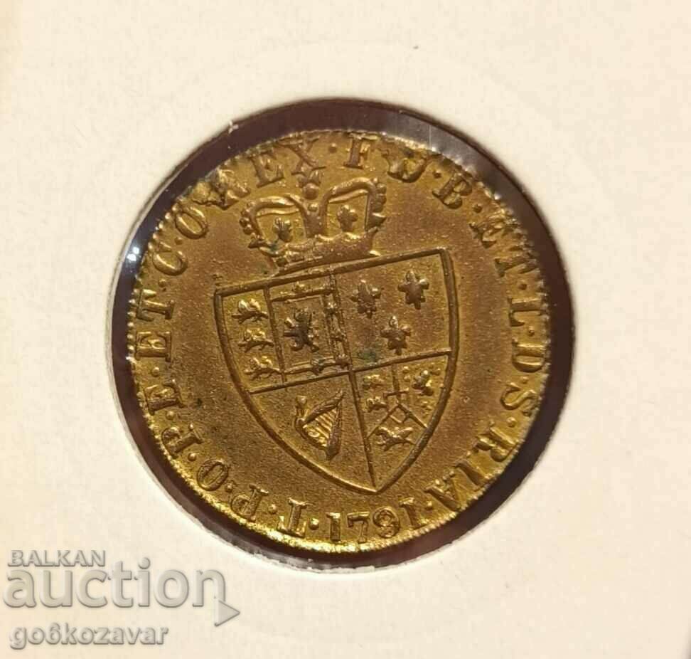 Great Britain old playing token 1791 Top quality! with price 25.00 BGN | € 12.78 Great Britain old playing token 1791 Top quality! with price 25.00 BGN | € 12.78