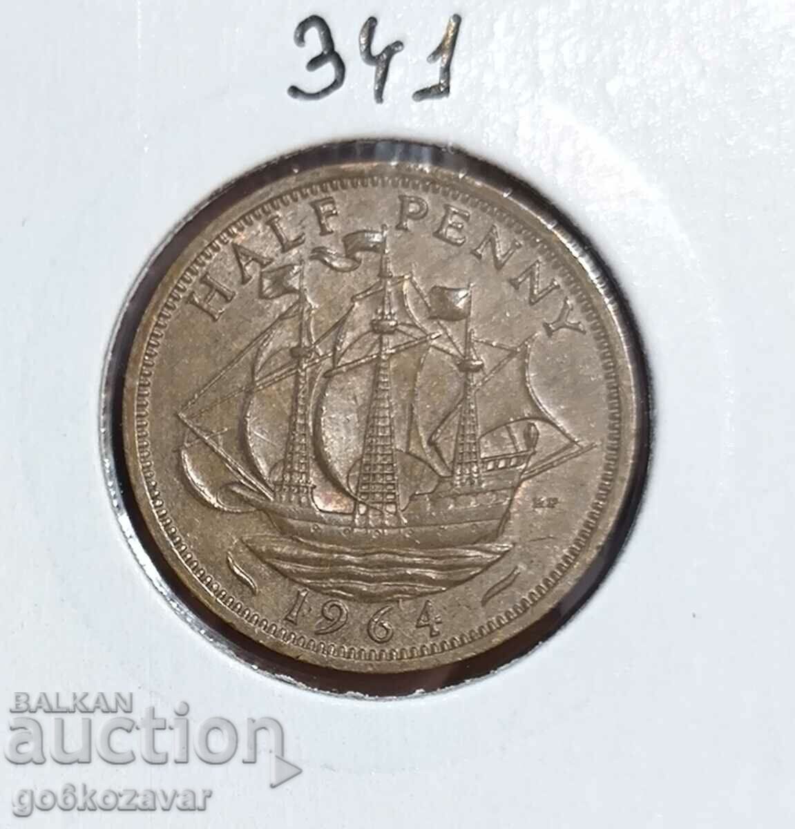 Marea Britanie 1/2 penny 1964 UNC