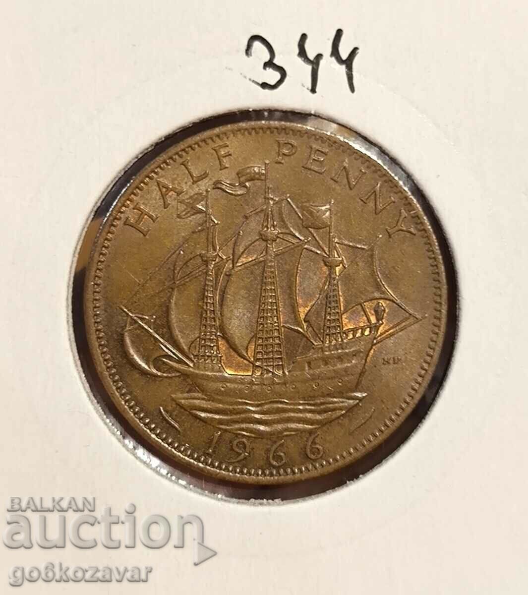 Great Britain 1/2 Penny 1966 UNC