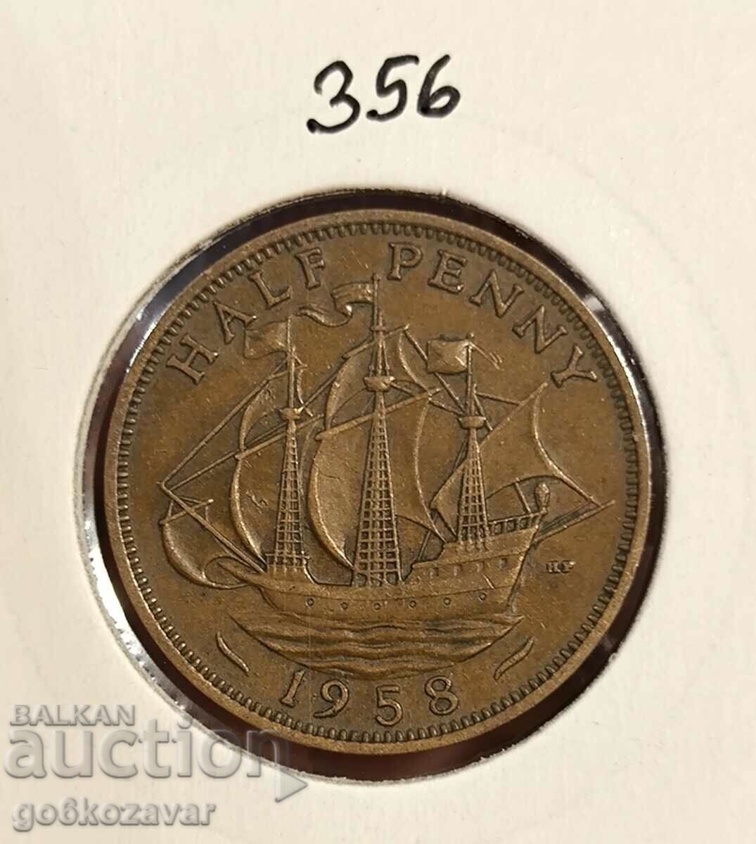 Marea Britanie 1/2 penny 1958