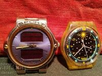 Δύο ρολόγια χειρός με ηλιακές μπαταρίεςQ&