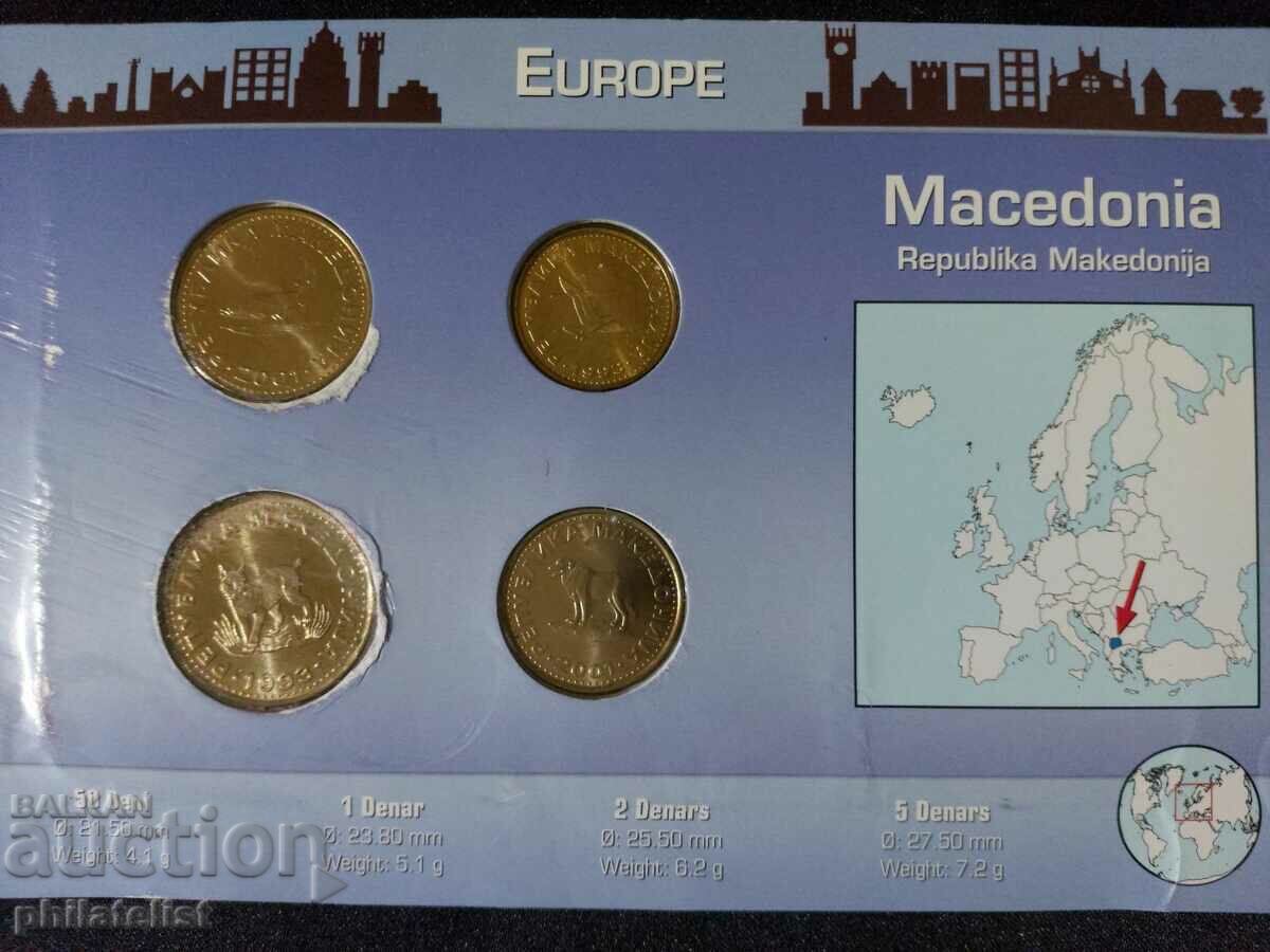 Ολοκληρωμένο σετ - Βόρεια Μακεδονία 1993-2001, 4 νομίσματα με τιμή 22.00 BGN | € 11.25 Ολοκληρωμένο σετ - Βόρεια Μακεδονία 1993-2001, 4 νομίσματα με τιμή 22.00 BGN | € 11.25