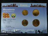 Complete set - North Macedonia 1993-2001, 4 coins
