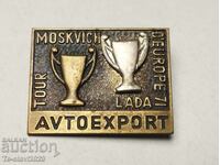 1971 old Moskvich badge - bronze