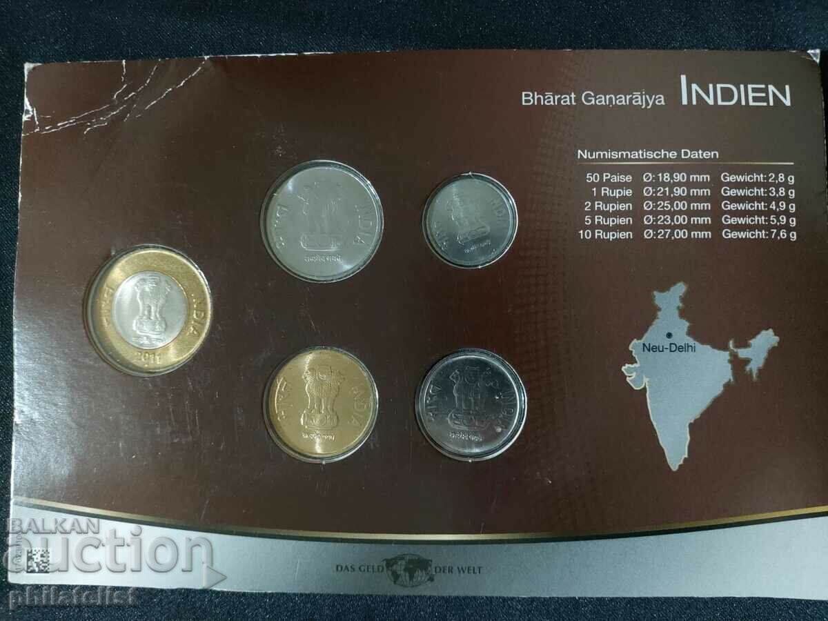 India 2011 - Complete set, 5 coins with price 22.00 BGN | € 11.25 India 2011 - Complete set, 5 coins with price 22.00 BGN | € 11.25