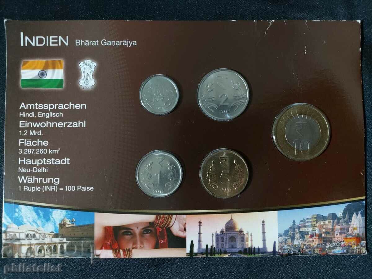 Ινδία 2011 - Ολοκληρωμένο σετ, 5 νομίσματα