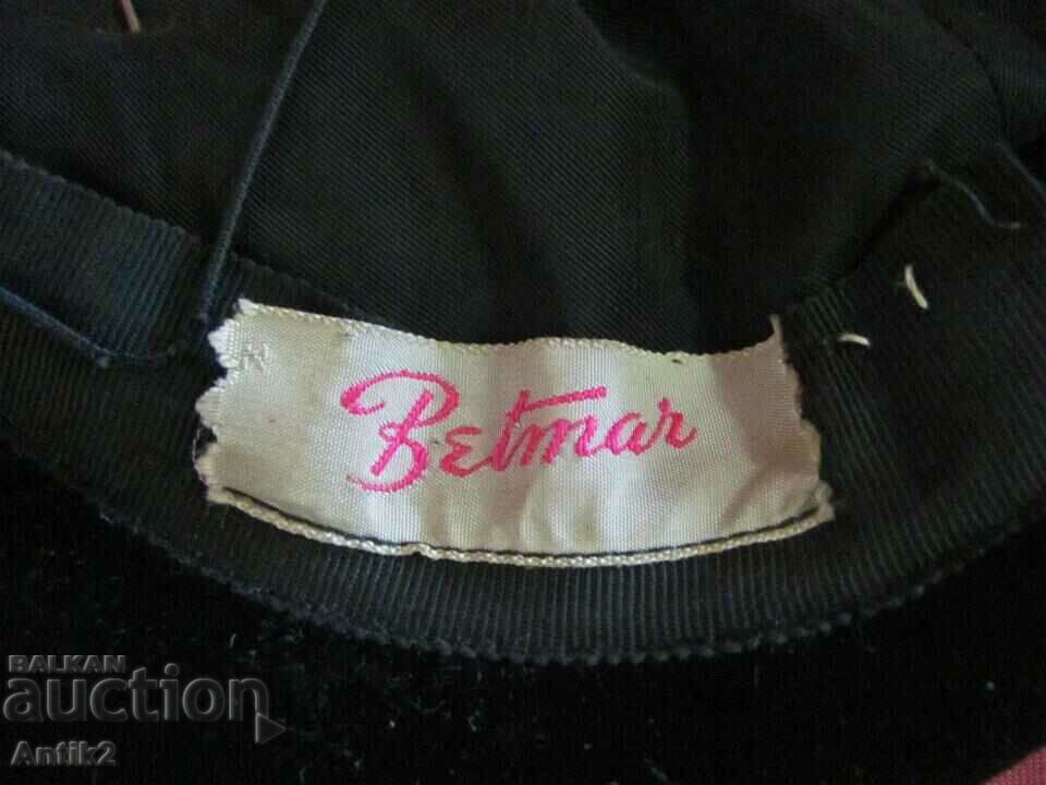 40's Women's Velvet Pin Hat - 5 40's Women's Velvet Pin Hat - 5