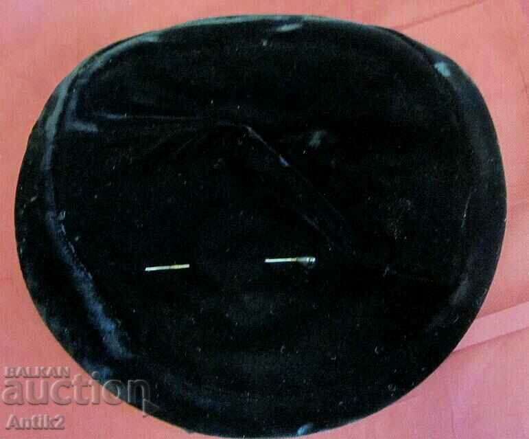 40's Women's Velvet Pin Hat - 6 40's Women's Velvet Pin Hat - 6
