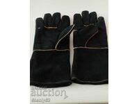 Естествен велур ръкавици XXL за заварчици и строители.