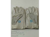 Natural suede gloves XXL for builders, welders.