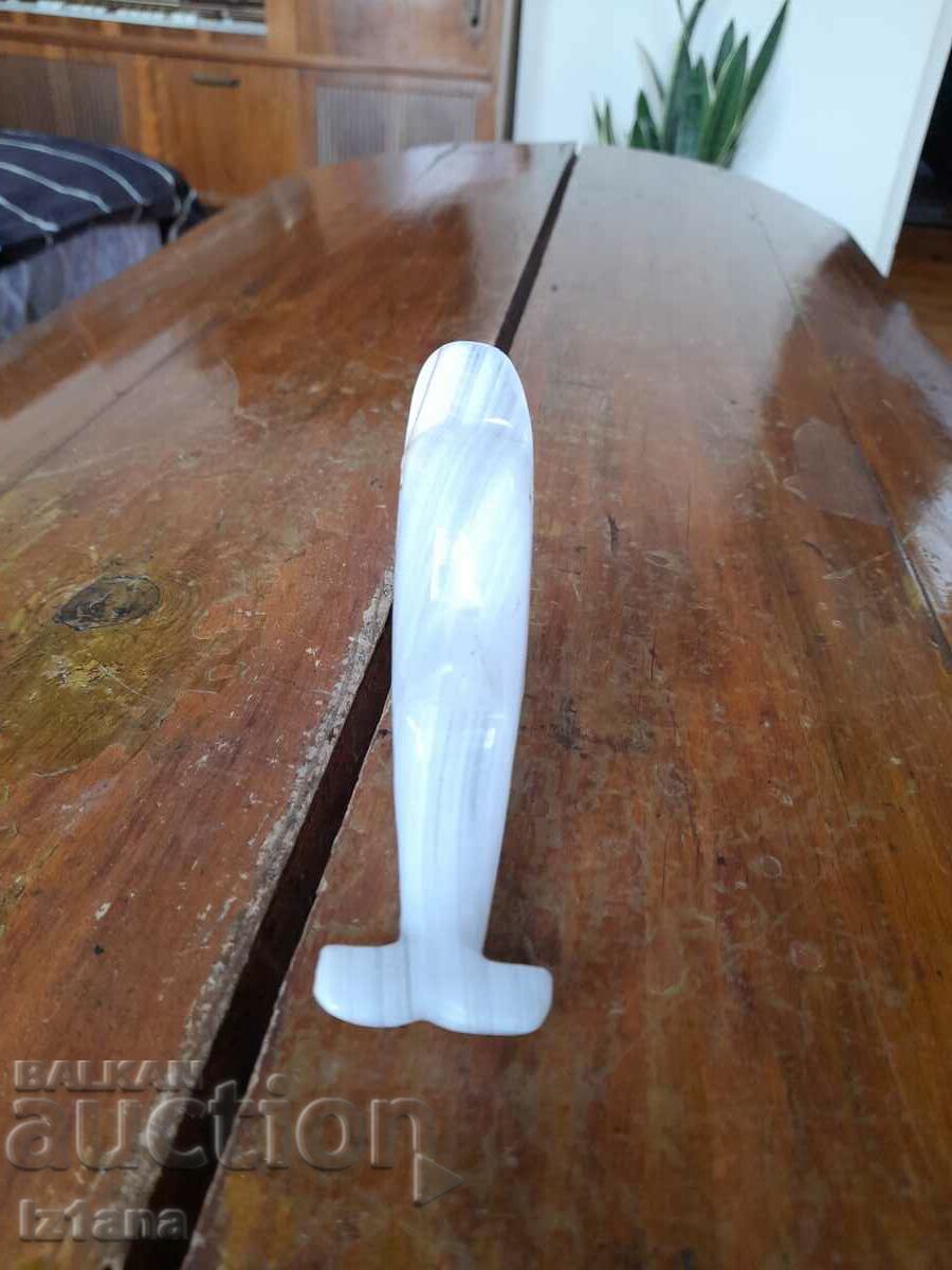 Delivery of Old Marble Dolphin Figurine