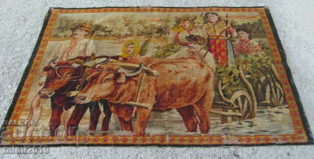 19th century Large Wall Carpet Folk Motifs - The Balkans with price 1050.00 BGN | € 536.86 19th century Large Wall Carpet Folk Motifs - The Balkans with price 1050.00 BGN | € 536.86