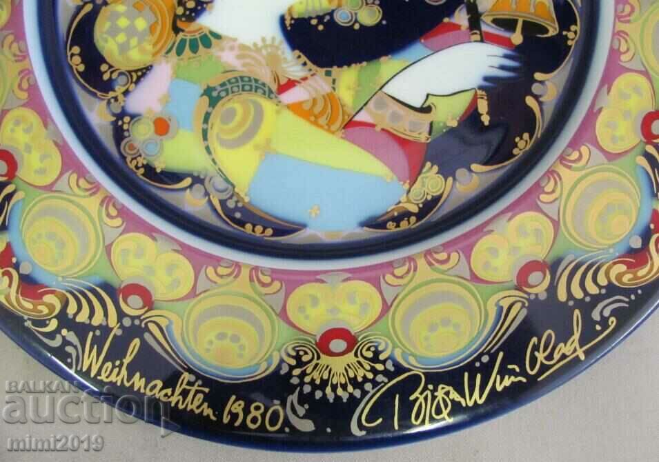 Delivery of 1980. Original Porcelain Plate Limited Series Delivery of 1980. Original Porcelain Plate Limited Series