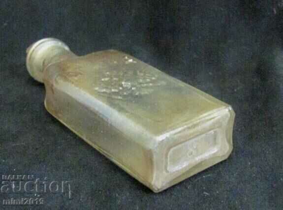 19th Century Medicine Glass Bottle - Double Headed Eagle - 5 19th Century Medicine Glass Bottle - Double Headed Eagle - 5