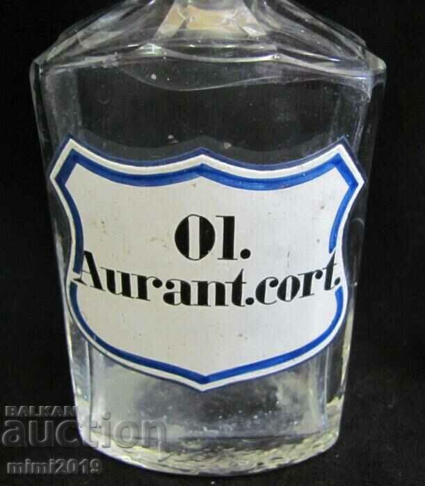 19th Century Apothecary Glass Bottle OL. AURANT. CORT with price 180.00 BGN | € 92.03 19th Century Apothecary Glass Bottle OL. AURANT. CORT with price 180.00 BGN | € 92.03