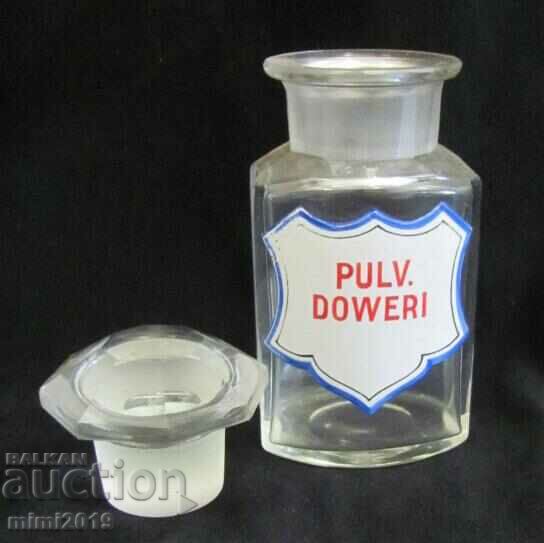 19th Century Apothecary Glass Bottle PULV.DOVERI with price 180.00 BGN | € 92.03 19th Century Apothecary Glass Bottle PULV.DOVERI with price 180.00 BGN | € 92.03