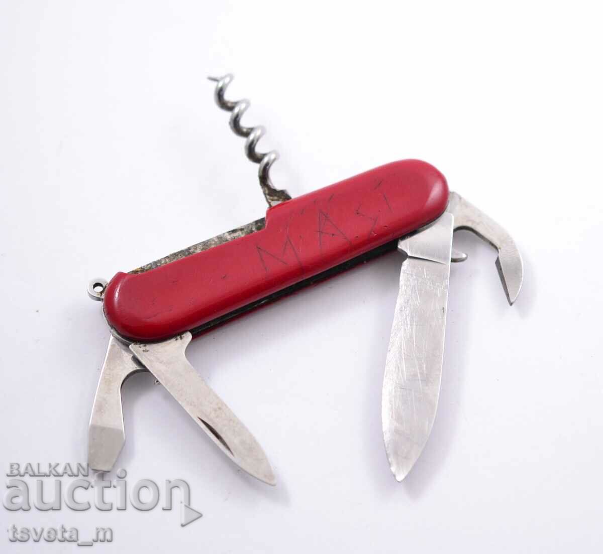 Pocket knife with 5 tools, Swiss made