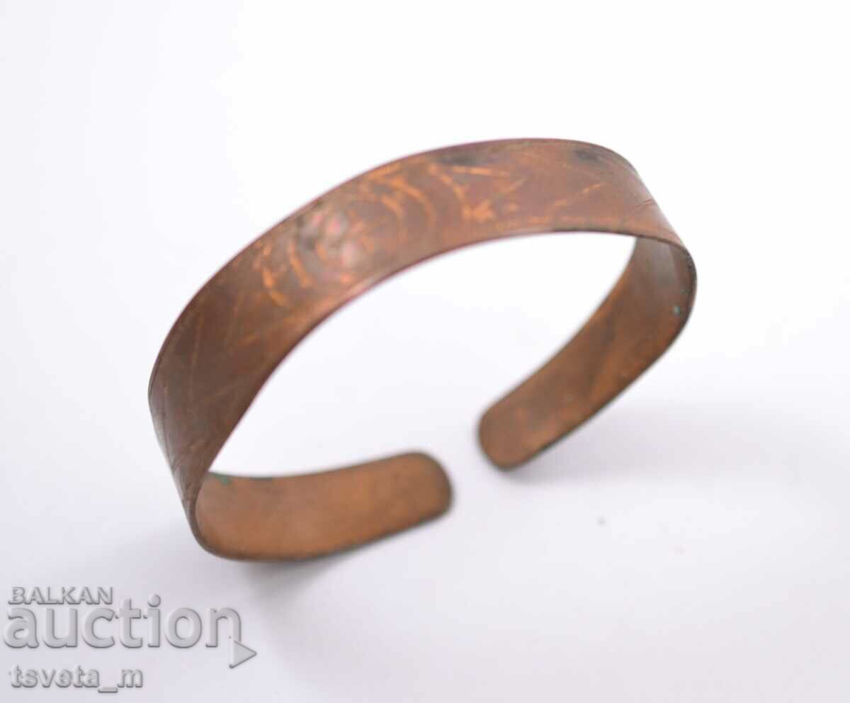 Antique copper bracelet