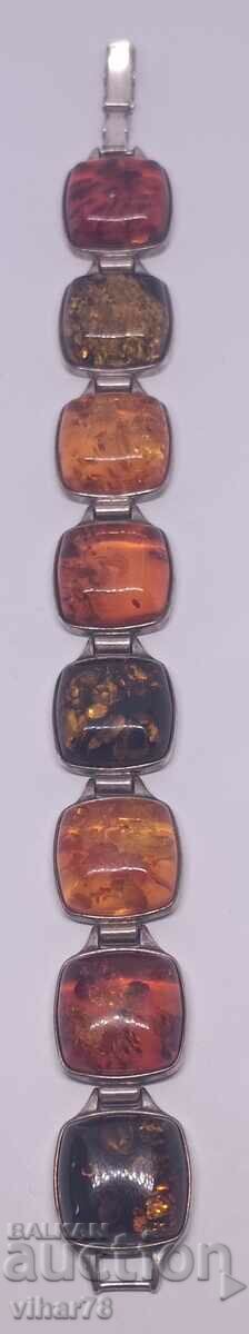 silver bracelet with amber with price 549.99 BGN | € 281.21 silver bracelet with amber with price 549.99 BGN | € 281.21