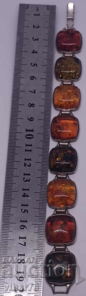 Delivery of silver bracelet with amber Delivery of silver bracelet with amber