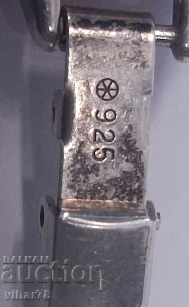 silver bracelet with amber - 6 silver bracelet with amber - 6