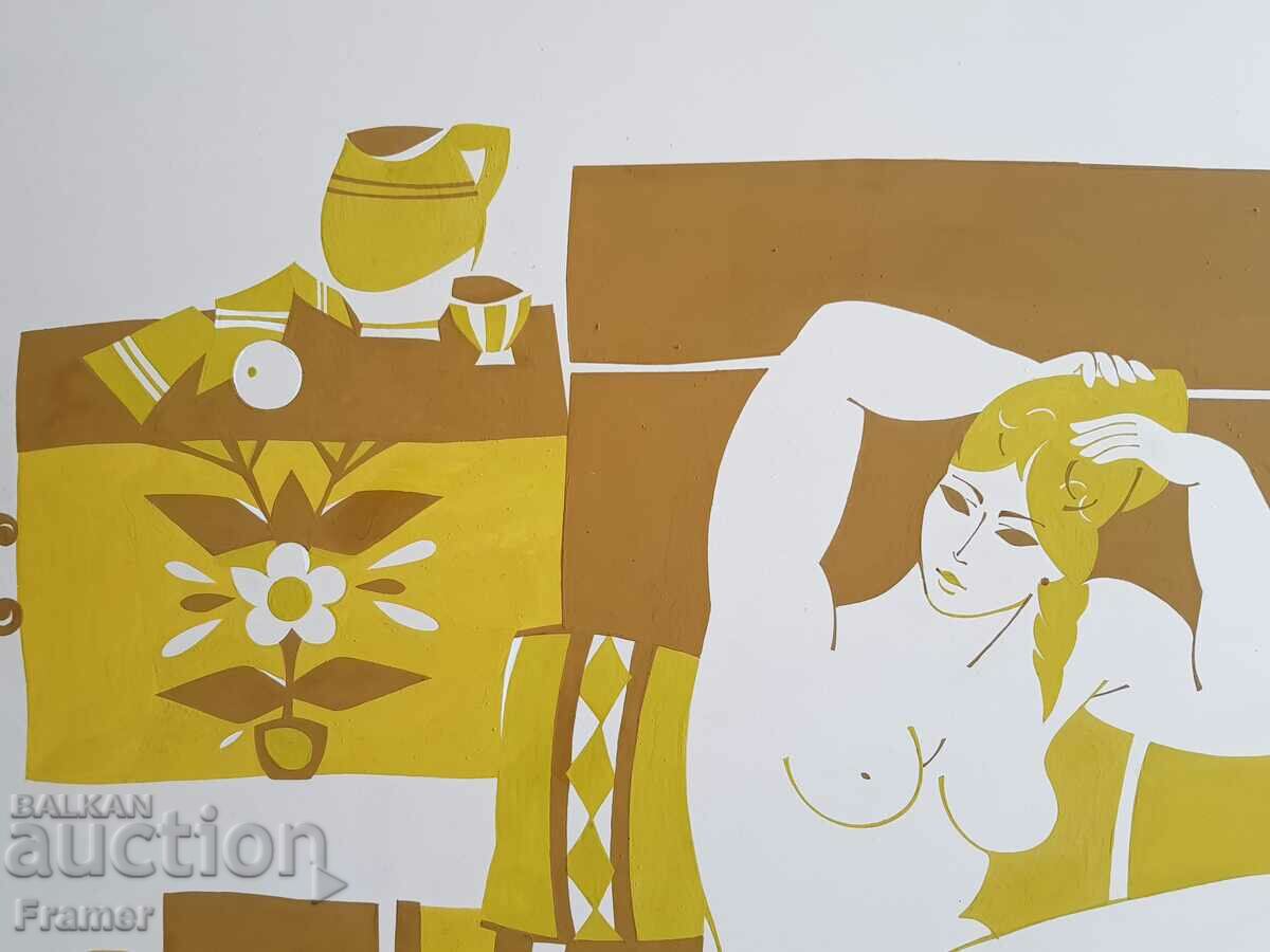 Evgeny Bosyatsky Early 1969 Large Tempera Painting - 6 Evgeny Bosyatsky Early 1969 Large Tempera Painting - 6