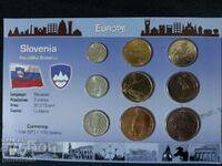 Slovenia 1992-2005 - Complete set of 9 coins, UNC