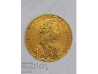 Monedă rară, Pendar 4 Ducat 1881 / Franz Joseph
