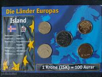 Исландия 1991-2011 - Комплектен сет от 5 монети
