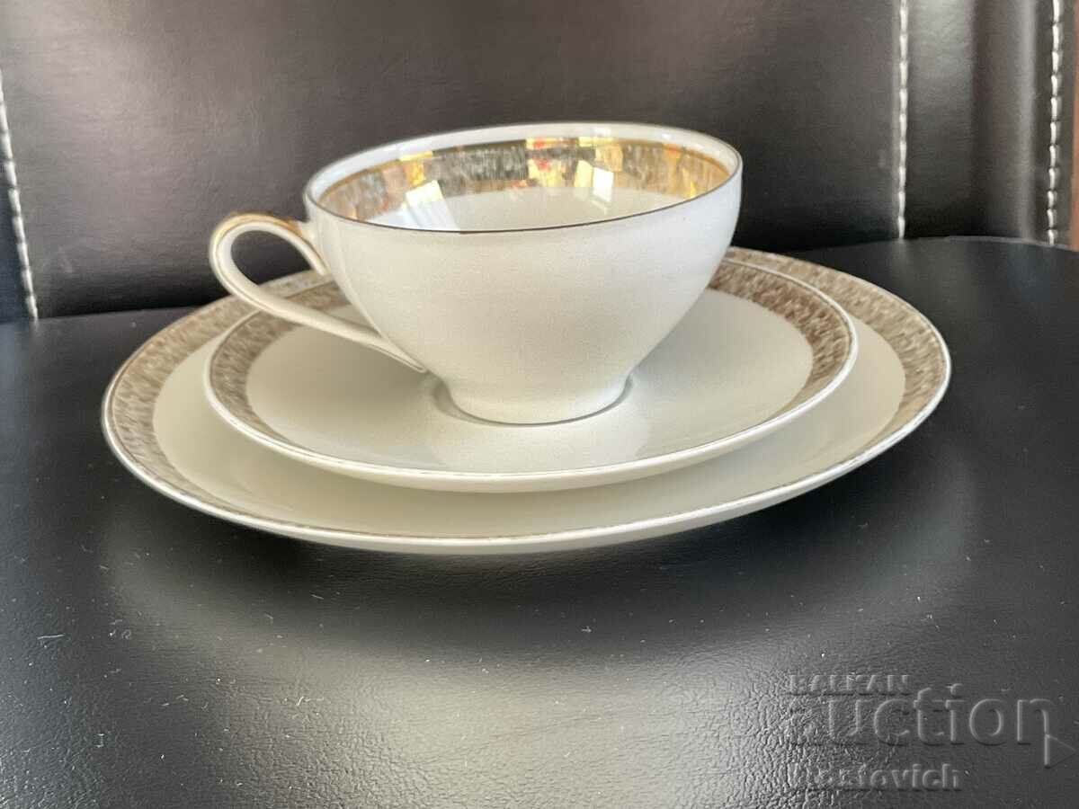 "Winterling" teacup and saucer, 1945-1950, Germany.