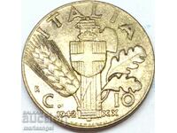 1942 10 centesimi Italia alamă