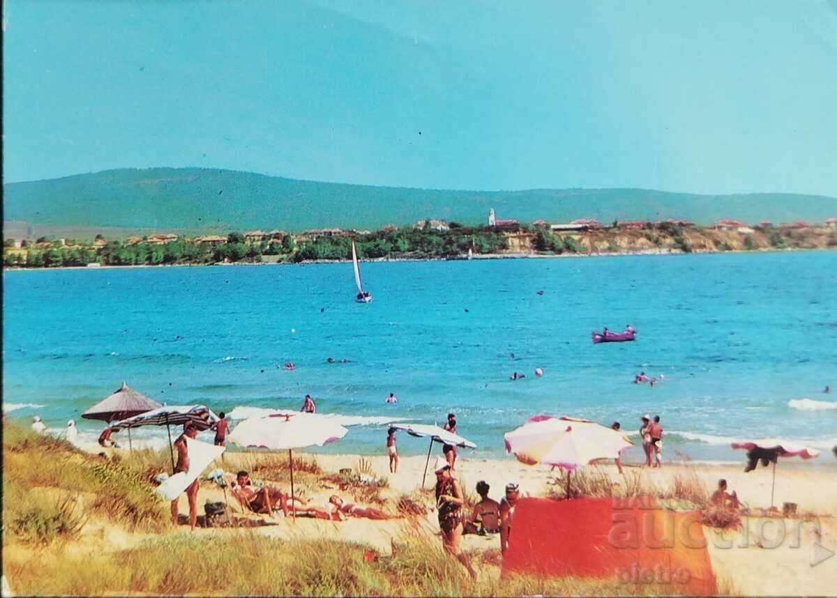България Пощенска картичка. 1980г. ПРИМОРСКО  Primorsko  ...