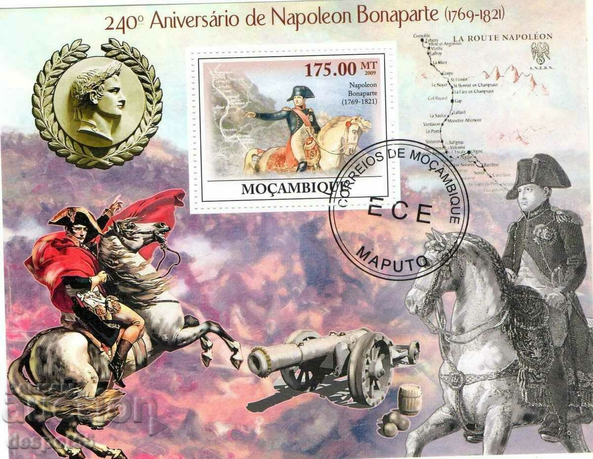 2009. Mozambique. 240 years since the birth of Napoleon. Block.