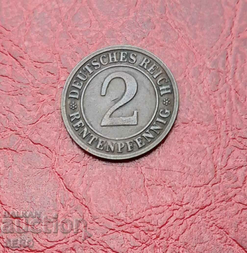 Germany-2 pfennig 1923 D-Munich-rare year