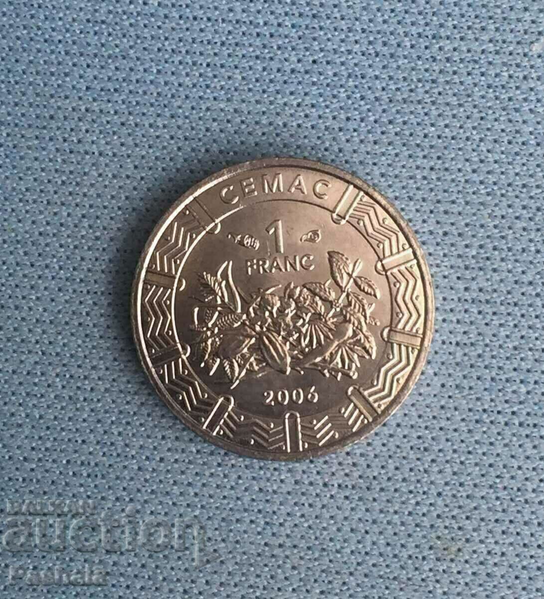 Africa Centrală 1 franc 2006