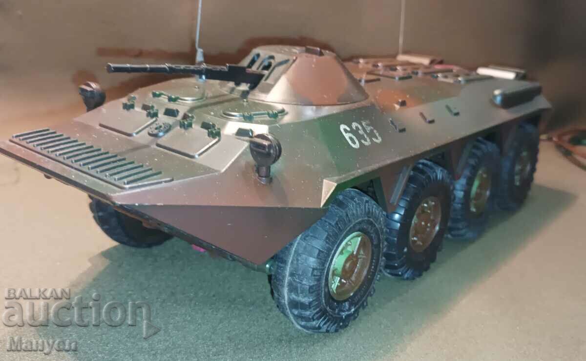 Auction  Old Soviet mechanized toy - BTR 80.