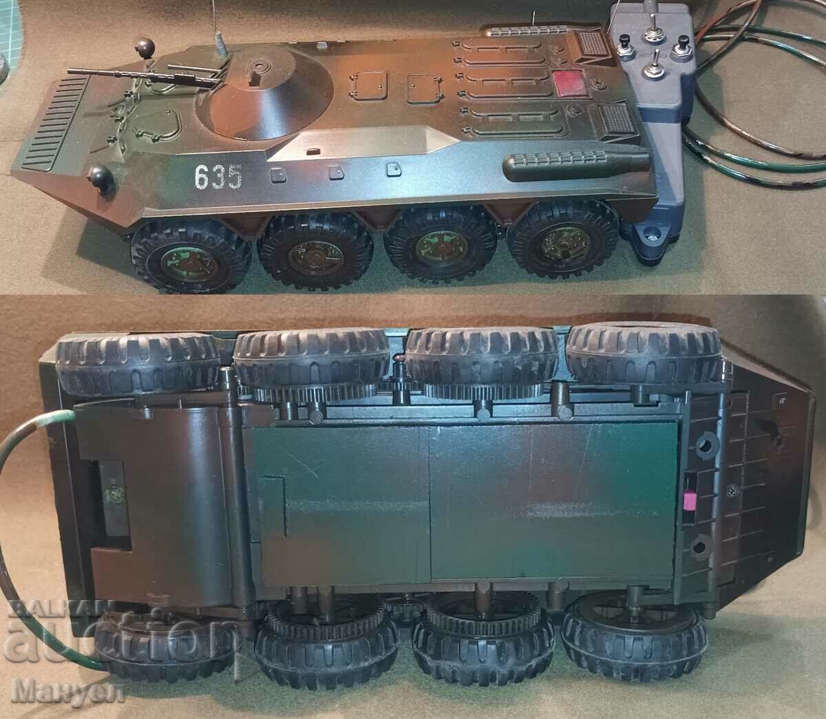 Old Soviet mechanized toy - BTR 80. - 7