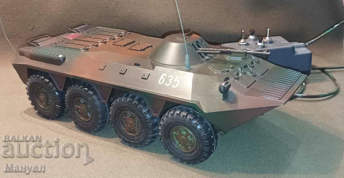 Old Soviet mechanized toy - BTR 80.