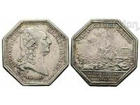 Франция , Лудвиг XVI. Жетон , Токен , Сребро. Медал 1786