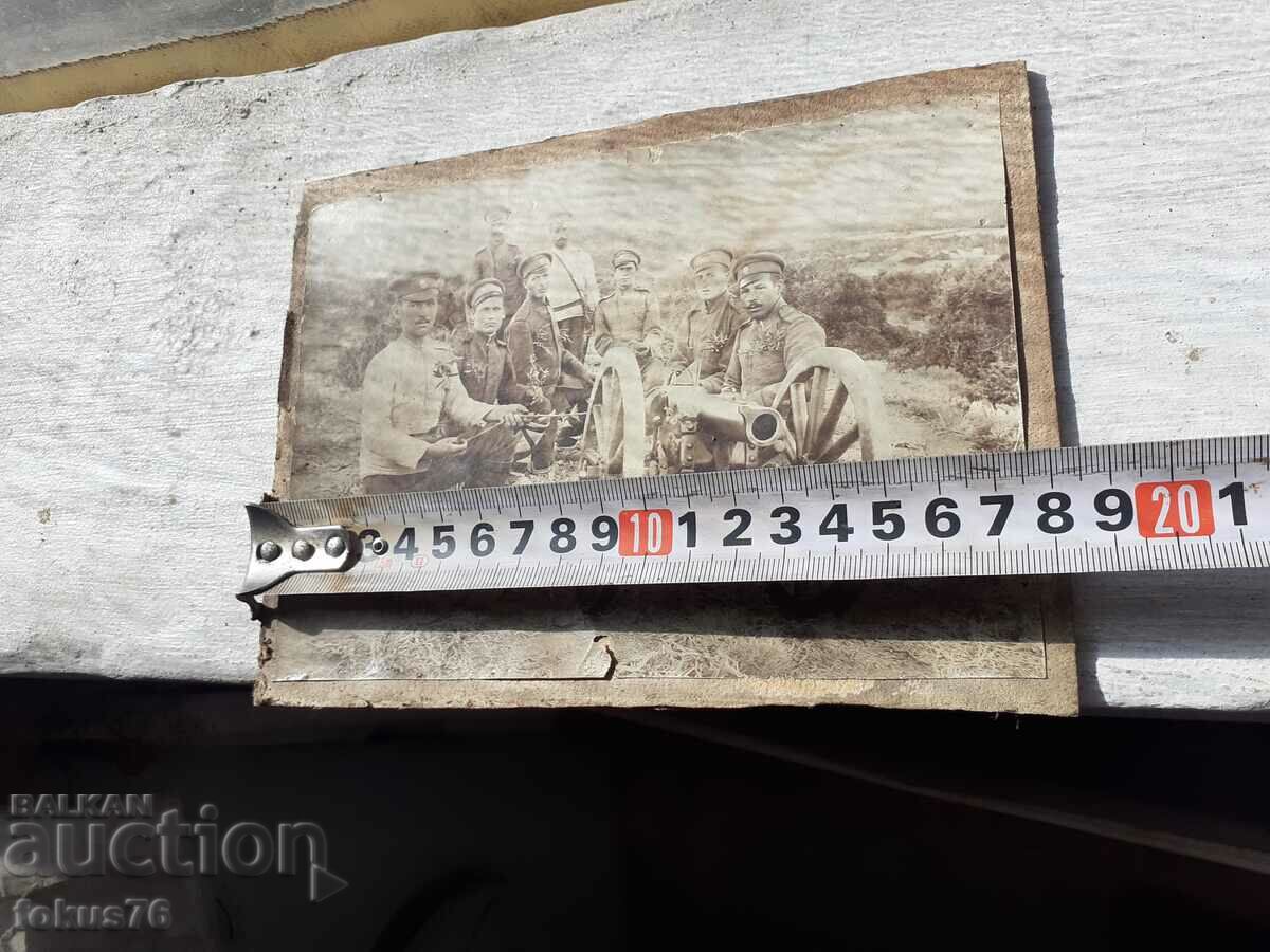 Стара военна снимка войници оръдие топ - 5 Стара военна снимка войници оръдие топ - 5