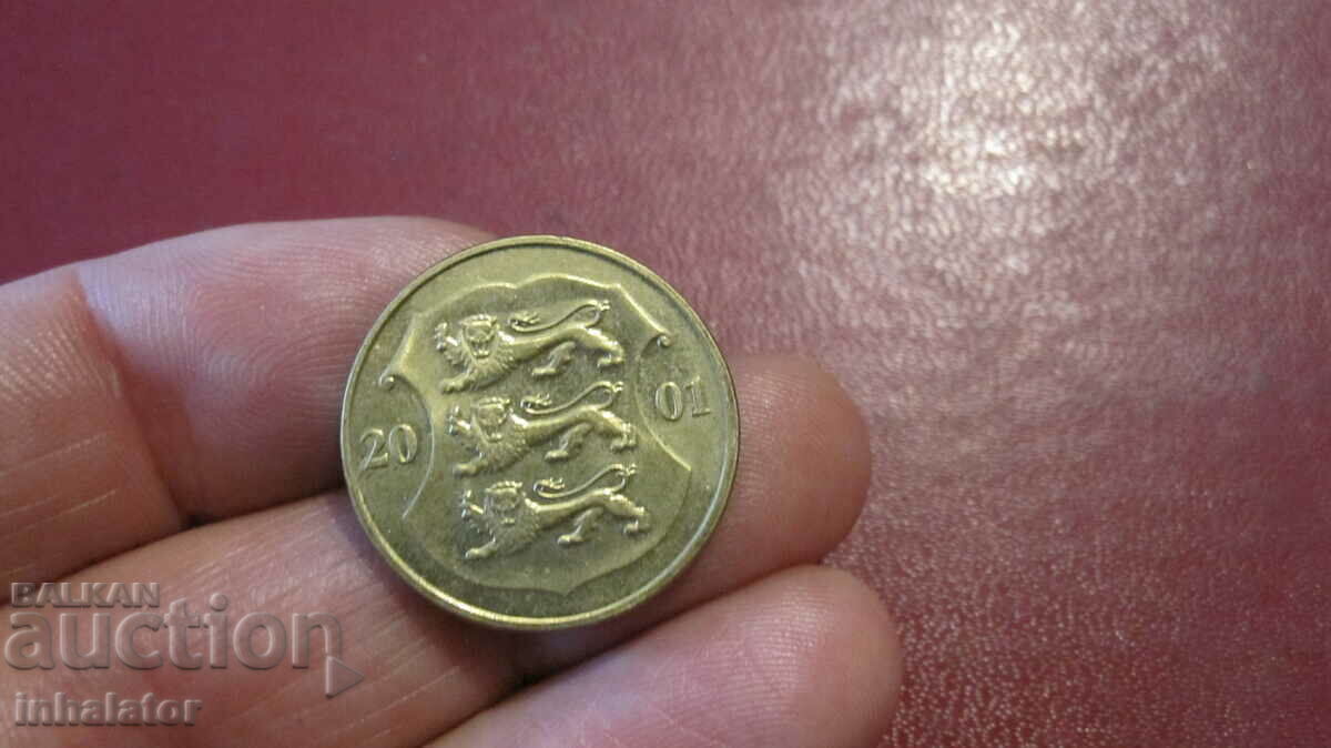 Estonia 1 coroană 2001