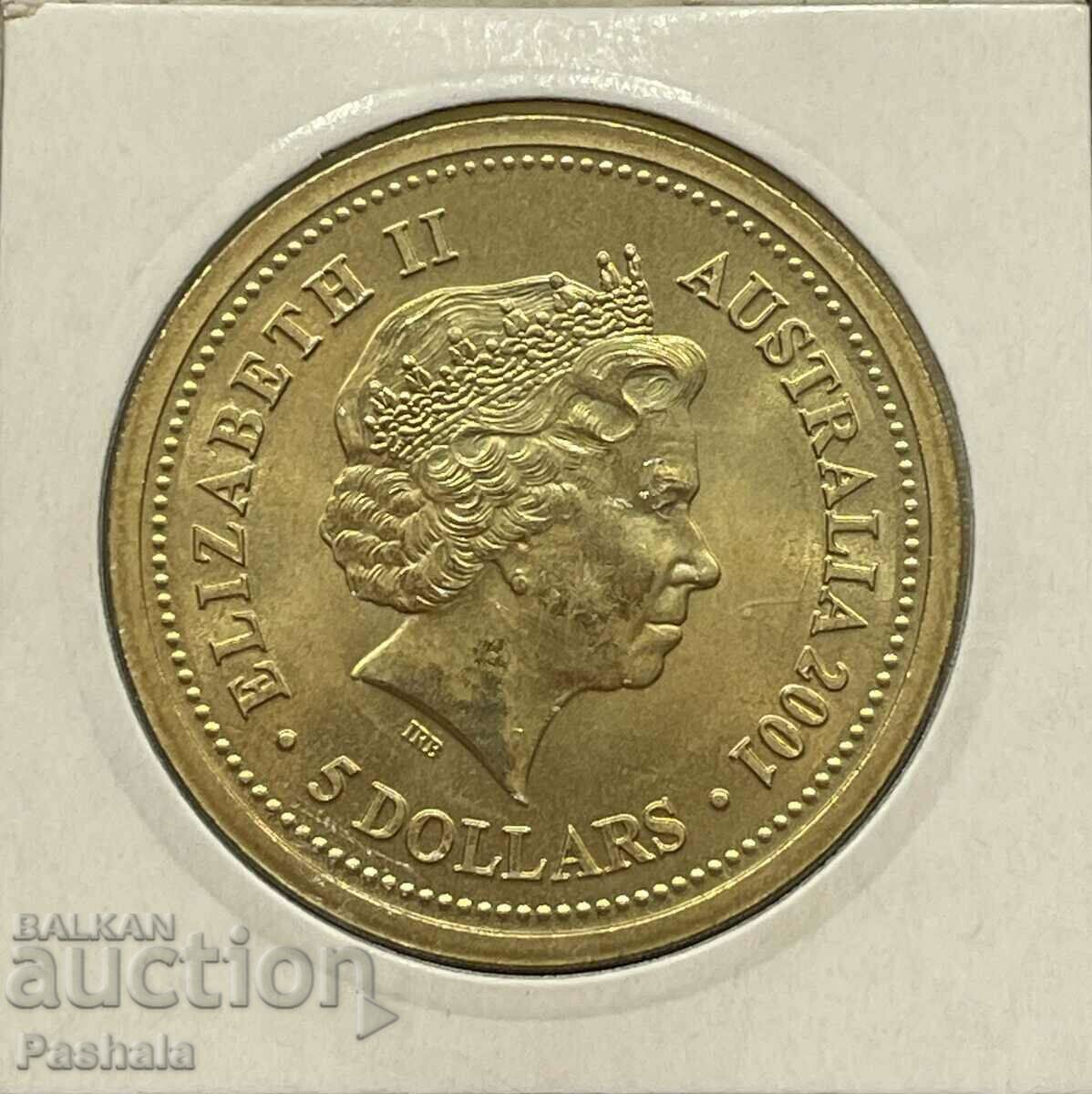 Australia $5 2001 with price 22.00 BGN | € 11.25 Australia $5 2001 with price 22.00 BGN | € 11.25